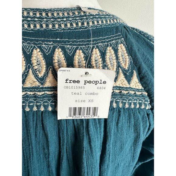NWT Free People Dreamweaver Embroidered Tunic - Size XS - Picture 7 of 9
